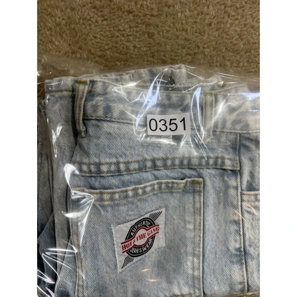 Vintage Hot & the Gang Jeans Ankle Zip Acid Washed Womens 11 Distressed USA MADE